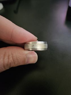 Frederick Goldman 10K White Gold Men's Wedding Band