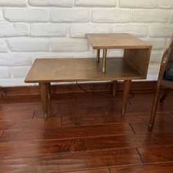 Mid Century Side End Table Brass 