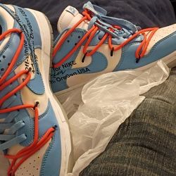 RARE Off-White x Futura x Nike Dunk Low 'UNC'