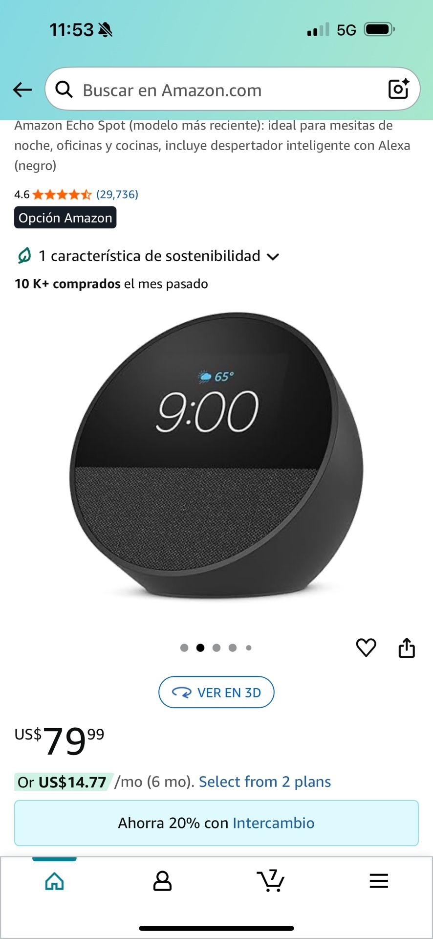 Echo Spot Alexa 