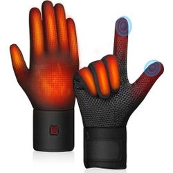 Rechargeable Heated Gloves Size M 3200mAh Touchscreen Winter Gloves