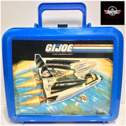 Vintage GI Joe Aladdin Plastic Lunchbox Hasbro 1989 DEFIANT SHUTTLE Collectible