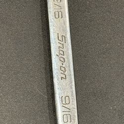 SNAP ON SAE, FLANK DRIVE, CHROME, 12 POINT, SHORT 9/16"  WRENCH OEX180B