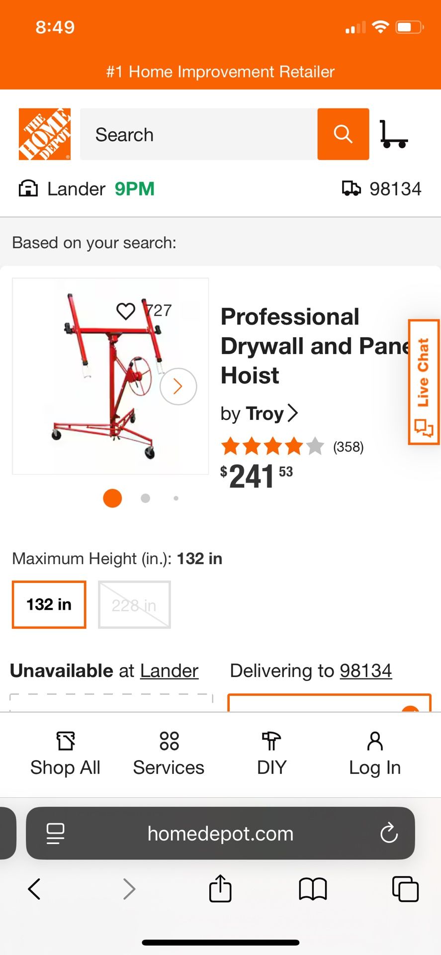 Drywall Haul master 150LB Drywall Panel Hoist