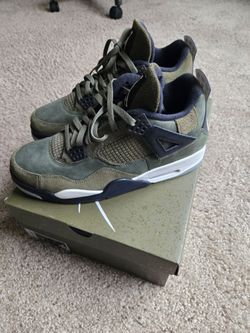 Jordan 4 olive green size 12