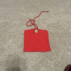 Red Halter Top