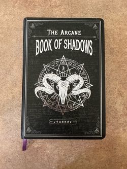 The Arcane Book of Shadows Gothic Hardcover Journal Ram Skull Pentagram