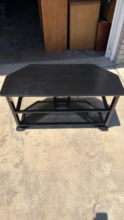 Corner Tv Stand Glass shelves