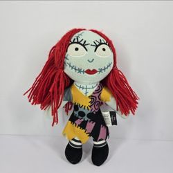 Disney Store Nightmare Before Christmas Sally Plush 10" Stuffed Animal Yarn Hair