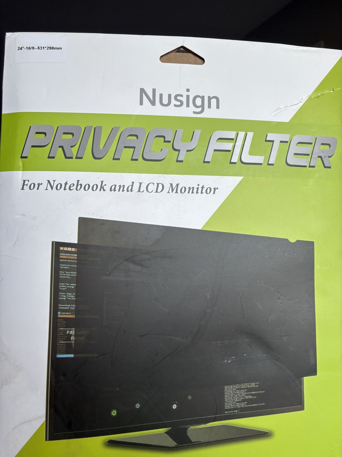 Nusign Privacy Filter for Monitors