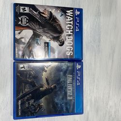 PS4 Games - Watch Dogs & Final Fantasy XV
