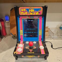 Arcade1Up Ms. Pac-Man Countercade 5-in-1 Tabletop Arcade Machine