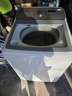 White Samsung washer