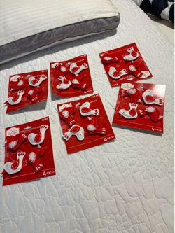 6 PACKAGES OF MINI FELT BIRD ORNAMENTS