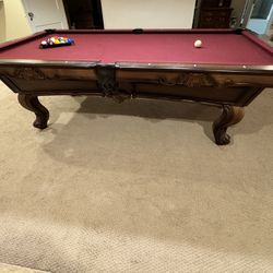 Olhausen Traditional Slate Pool Table In Excellent Condition