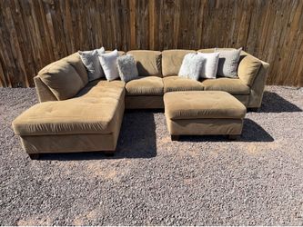 Sectional Couch with Ottoman
