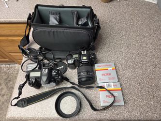 NIKON D200, 8008, associated lens, Filters, Case As Shiwn