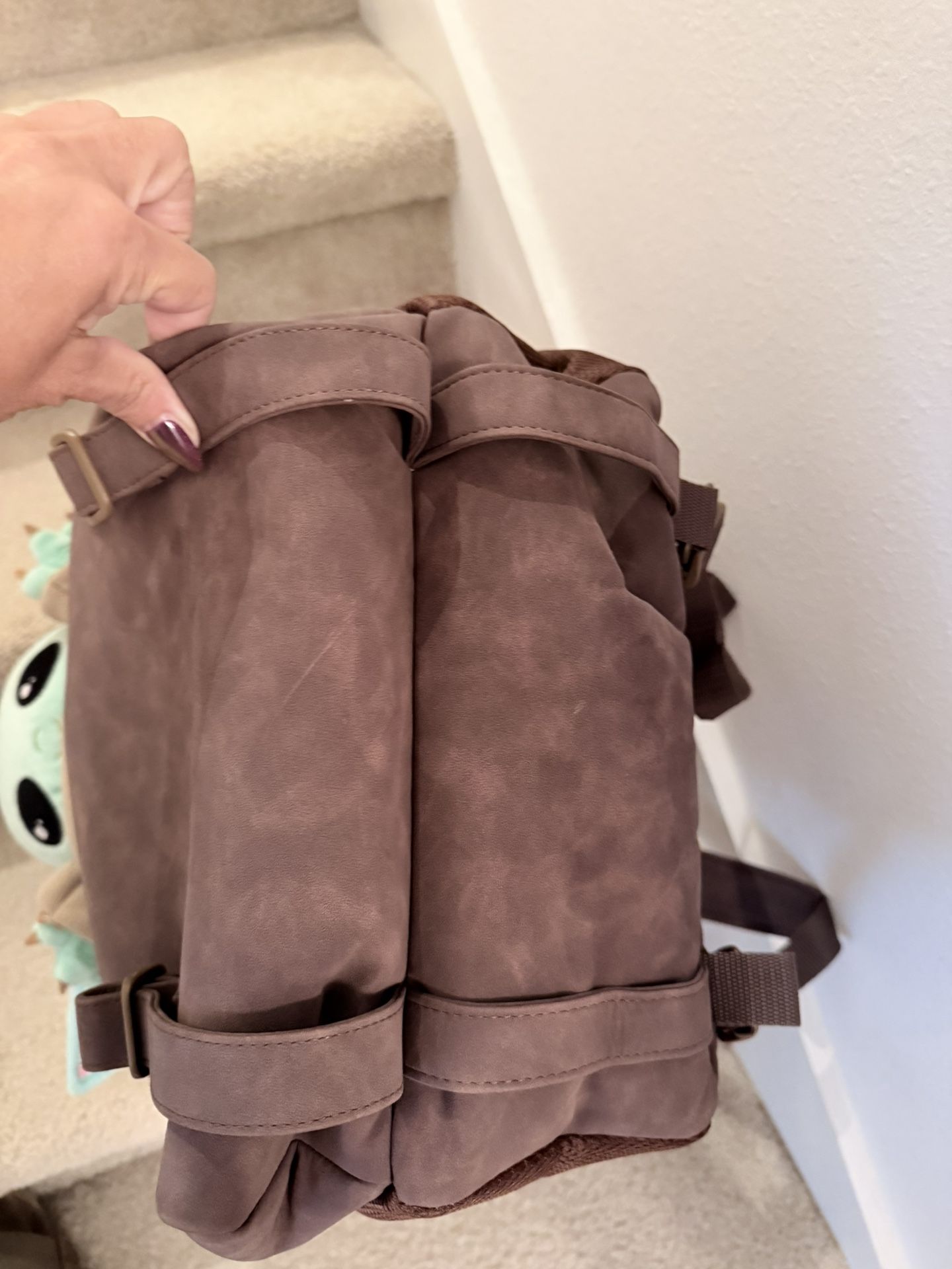 StarWars Celebration Anaheim 2020 Mandalorian Grogu The Child Brown Backpack NWT