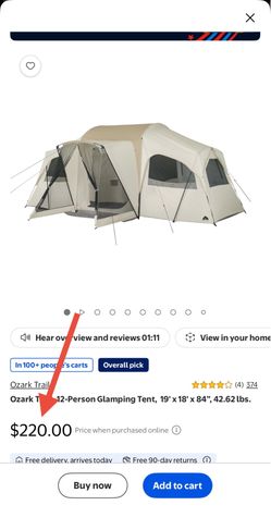 Ozark Trail 12 Person Glamping Tent