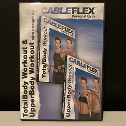 CableFlex Personal Gym DVD Total/Upper BODY Workout Exercise Train Fit JB Berns