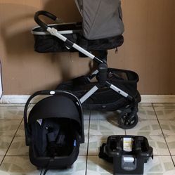 LIKE NEW GRACO MODES NEST TRAVEL SYSTEM STROLLER CAR SEAT AND BASSINET 3 IN 1