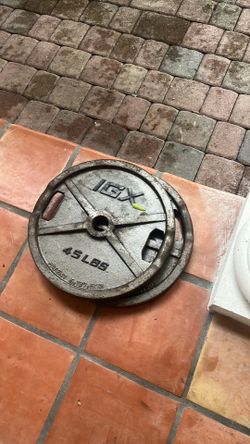 45lb gym plates, workout weights