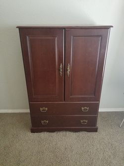 Armoire, head board, foot board and rails