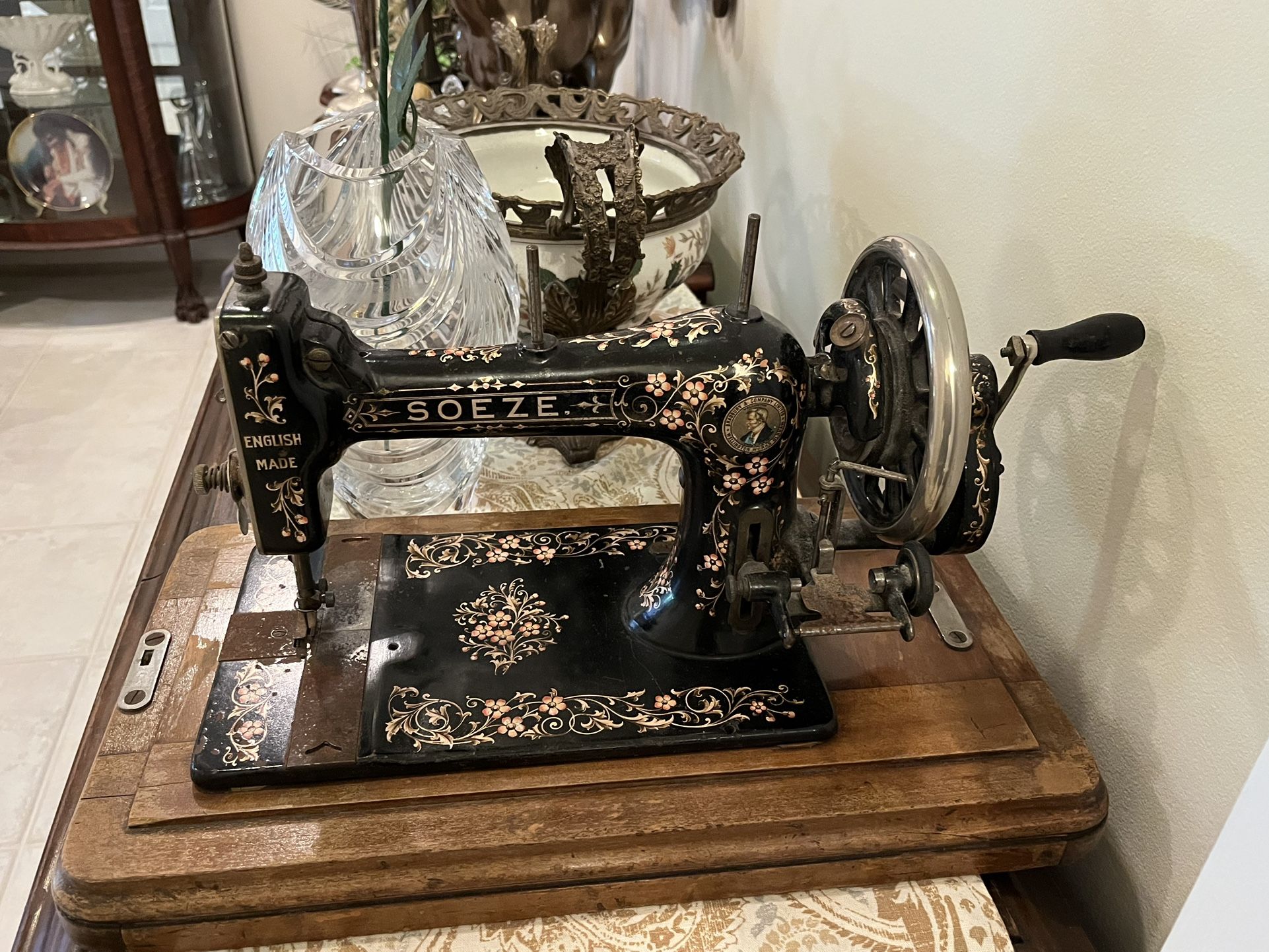 Antique Bradbury Sore Sewing Machine