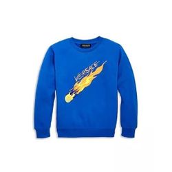 Versace Boys Meteor Logo Sweatshirt Blue Size 12 $380