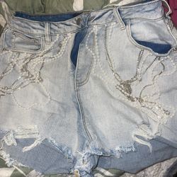 Pearls and Diamond Shorts 