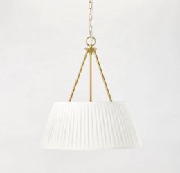 Pendant with Pleated Shade Ceiling Light White - Threshold™ designed with Studio McGee