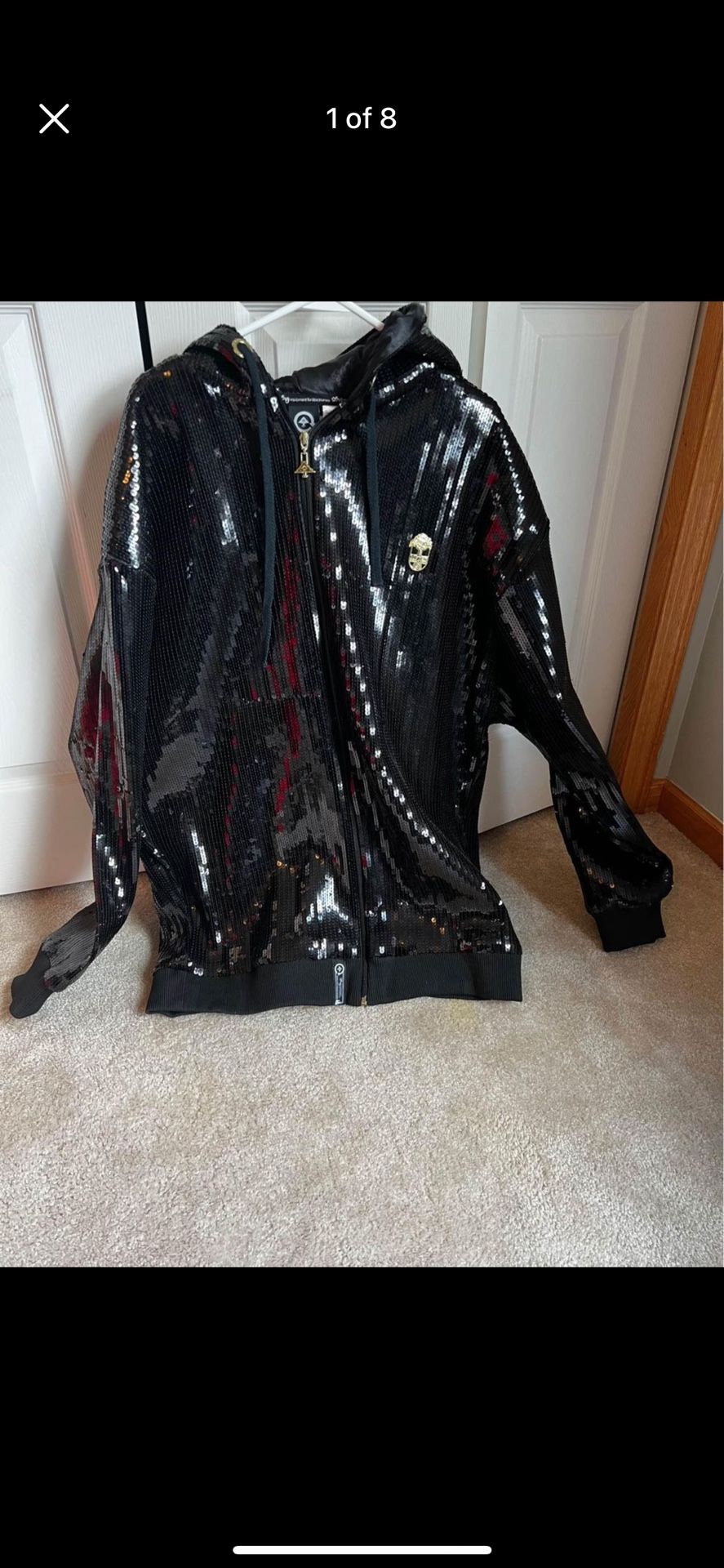 π₯ Mens LRG Black and Gold sequence jacket