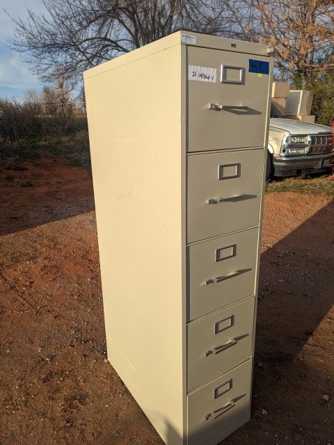 5 Drawer Vertical File With Key