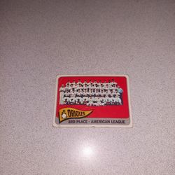 1965 TOPPS 1964 BALTIMORE ORIOLES #572 CARD