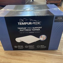 New King Tempurpedic 3 Inch Mattress Topper
