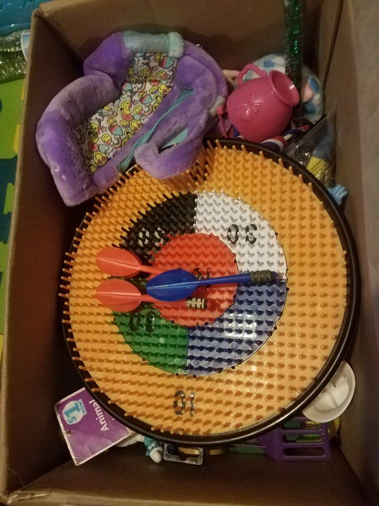 3 boxes toys