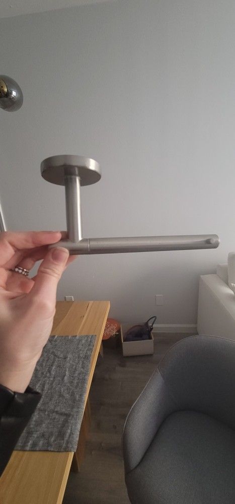 Free Brushed Nickel Toilet Paper Holder