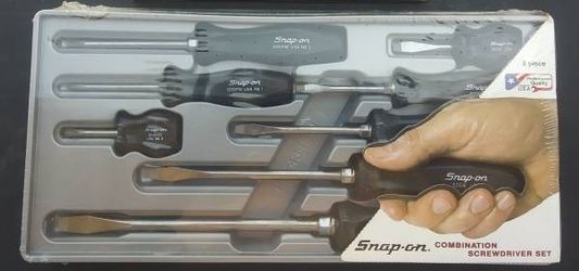 Snap-On Black Hard Handle Screwdriver Set (New Unopened)