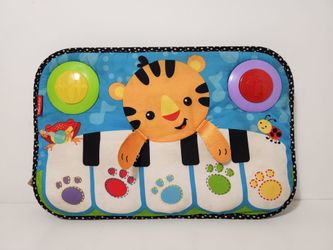 Fisher-Price Kick & Play Piano Featuring a Plush Tiger Centerpiece