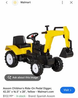 Peddle powered tractor with front bucket