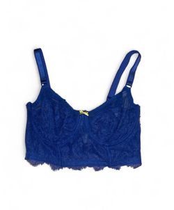 Blue lace bralette