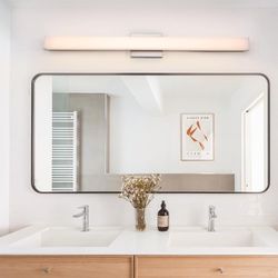 LED Vanity Light 39 Inch, Brushed Nickel, Bathroom Mirror Light