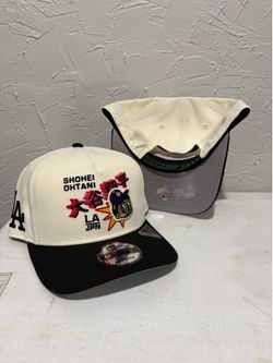 MLB new era Los Angeles dodgers off white brown and off white black Shohei Ohtani edition 9fifty a frame SnapBack hats