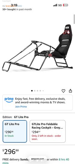 Next Level Racing NLR-S031 GTLite Pro Foldable Racing Cockpit