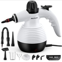 Multipurpose Portable Steam Cleaners for Home Use with Safety Lock and 10 Accessory Kit 