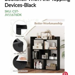 7 Cube Anti Toppling Bookshelf 