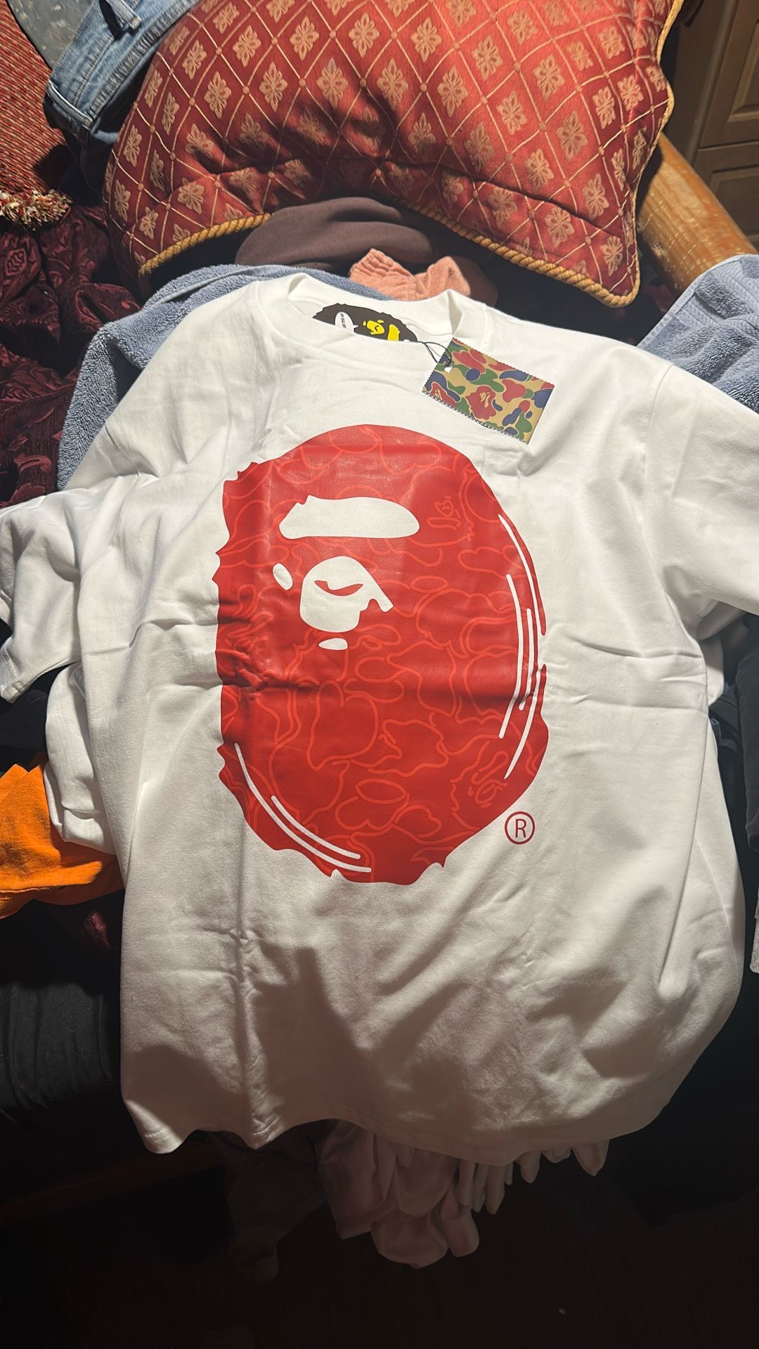 White And Red Bape T-shirt 