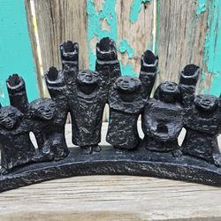 Vintage MCM Ellen Lord Brutalist Menorah