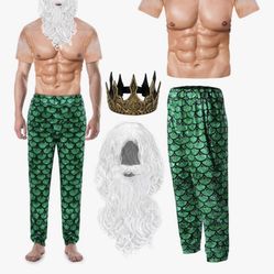 Halloween Costume: Men’s Merman / King Triton 