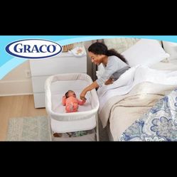 🍼✨ Graco 2-in-1 Portable Crib with Foldable Bassinet 👶💤 🍼✨ Cuna Portátil Graco 2 en 1 con Moisés